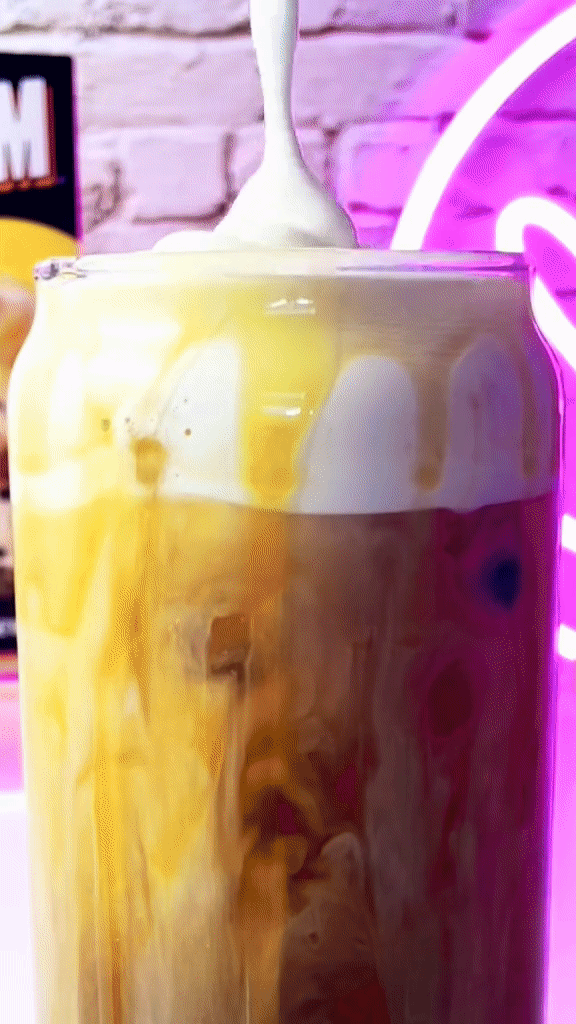Iced Pumpkin Spice Bubble Tea Latte