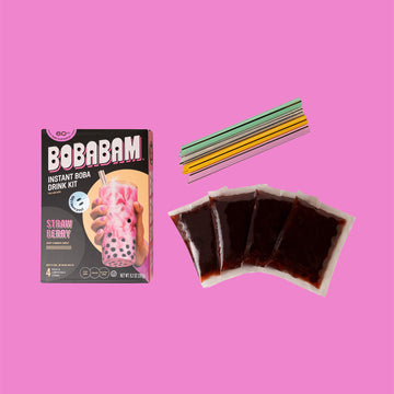 Instant Boba Kit STRAWBERRY Flavor Boba Bubble Tea Kit - Make Your Own –  Mama Bear Boba